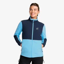 River Hybrid Fleece Jacket Damen Alaskan Blue