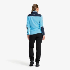 River Hybrid Fleece Jacket Damen Alaskan Blue