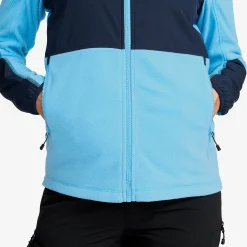 River Hybrid Fleece Jacket Damen Alaskan Blue