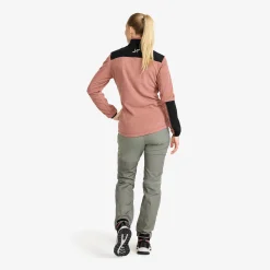 River Hybrid Fleece Jacket Damen Pink Wood