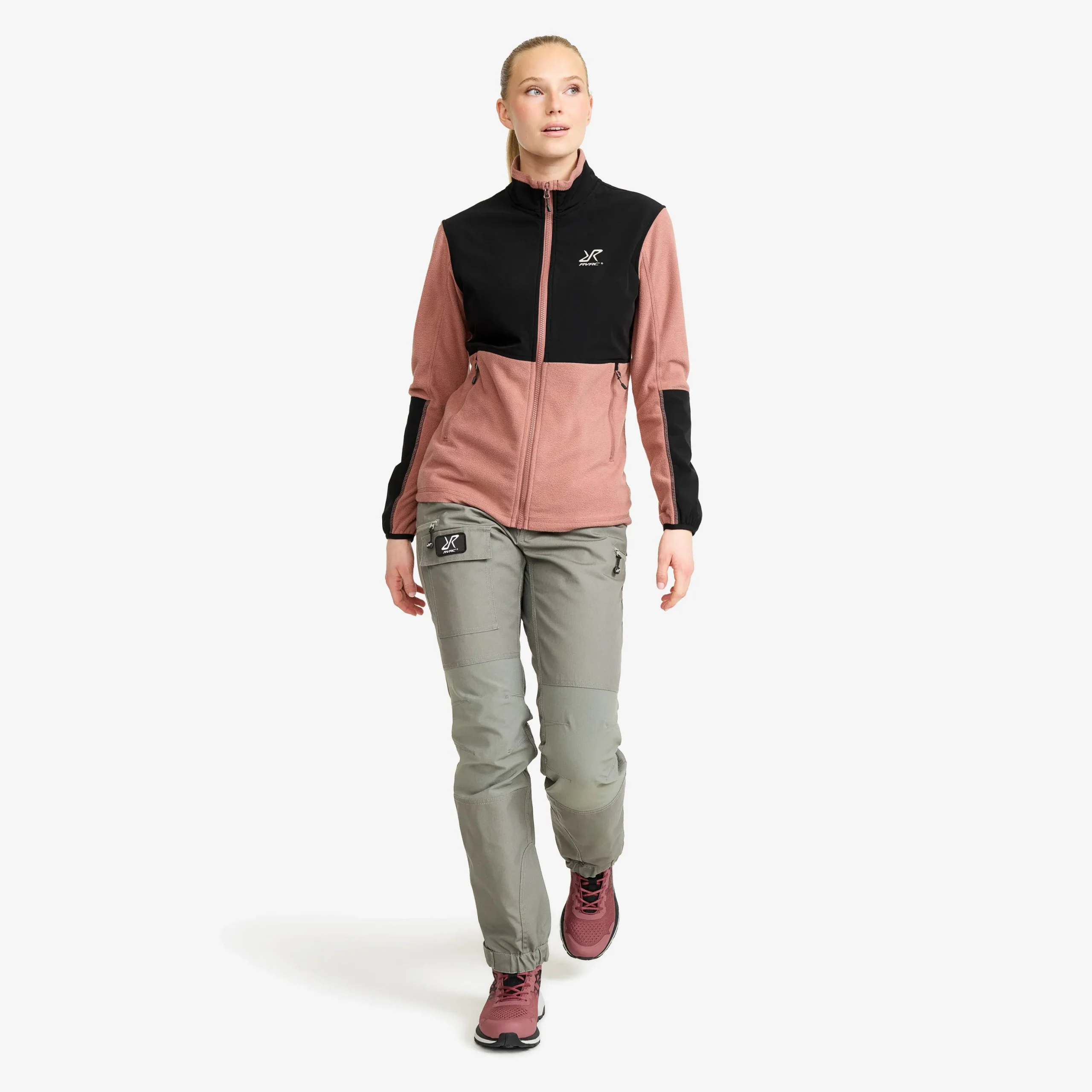 River Hybrid Fleece Jacket Damen Pink Wood