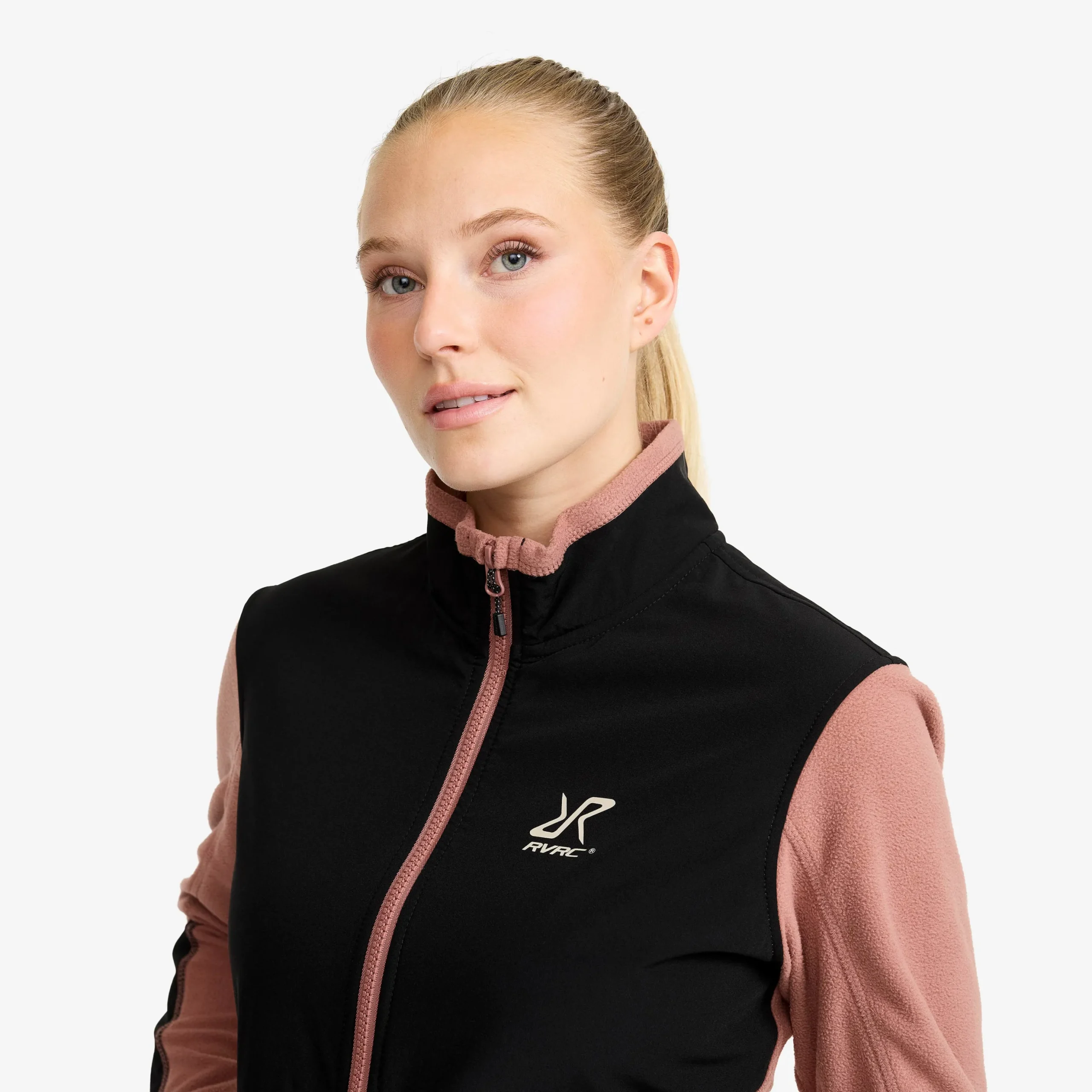 River Hybrid Fleece Jacket Damen Pink Wood
