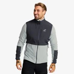 River Hybrid Fleece Jacket Herren Limestone Grey