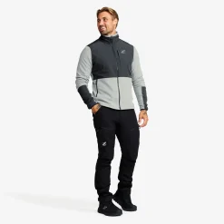 River Hybrid Fleece Jacket Herren Limestone Grey