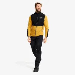 River Hybrid Fleece Jacket Herren Harvest Gold