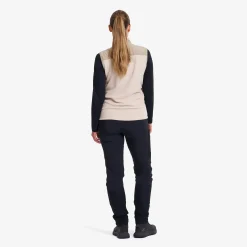 River Hybrid Fleece Vest Damen Peyote