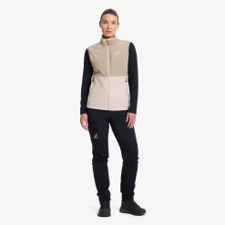 River Hybrid Fleece Vest Damen Peyote