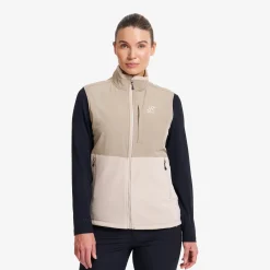 River Hybrid Fleece Vest Damen Peyote