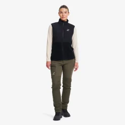 River Hybrid Fleece Vest Damen Black