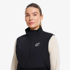 River Hybrid Fleece Vest Damen Black