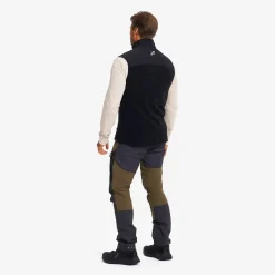 River Hybrid Fleece Vest Herren Black