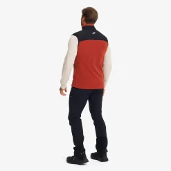 River Hybrid Fleece Vest Herren Rusty Orange