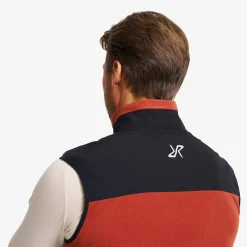 River Hybrid Fleece Vest Herren Rusty Orange