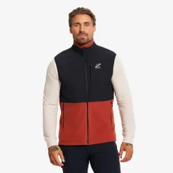 River Hybrid Fleece Vest Herren Rusty Orange