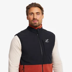 River Hybrid Fleece Vest Herren Rusty Orange