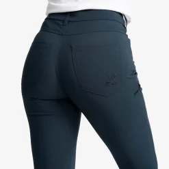 Root High-waist Stretch Jeans Damen Blueberry
