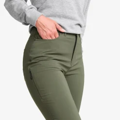 Root High-waist Stretch Jeans Damen Kambaba Green