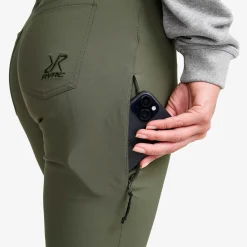 Root High-waist Stretch Jeans Damen Kambaba Green