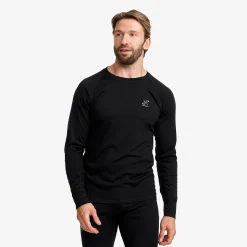 Route Merino Light Base Layer Top Herren Black