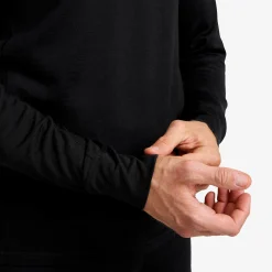 Route Merino Light Base Layer Top Herren Black