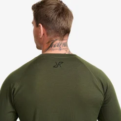 Route Merino Light Base Layer Top Herren Forest Night