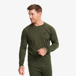 Route Merino Light Base Layer Top Herren Forest Night