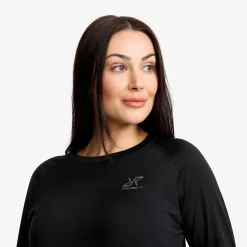 Route Merino Light Base Layer Top Damen Black