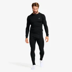 Route Merino Warm Base Layer Pants Herren Black