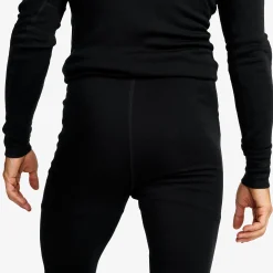 Route Merino Warm Base Layer Pants Herren Black