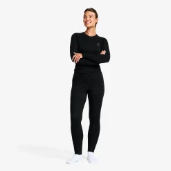Route Merino Warm Base Layer Pants Damen Black