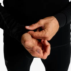 Route Merino Warm Base Layer Top Herren Black