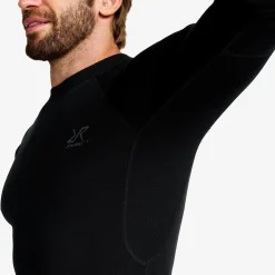 Route Merino Warm Base Layer Top Herren Black