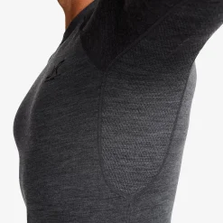 Route Merino Warm Base Layer Top Herren Dark Grey Melange