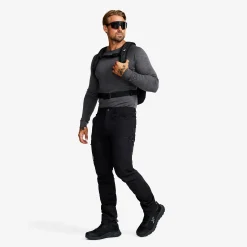 Route Merino Warm Base Layer Top Herren Dark Grey Melange