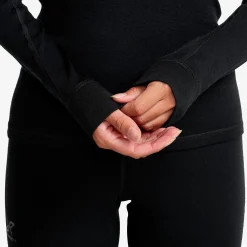 Route Merino Warm Base Layer Top Damen Black