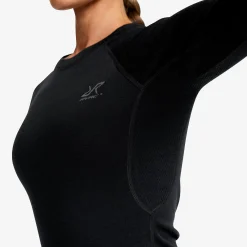 Route Merino Warm Base Layer Top Damen Black