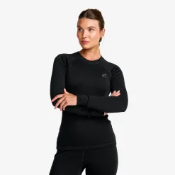 Route Merino Warm Base Layer Top Damen Black