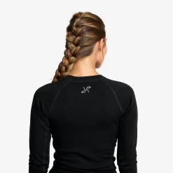 Route Merino Warm Base Layer Top Damen Black