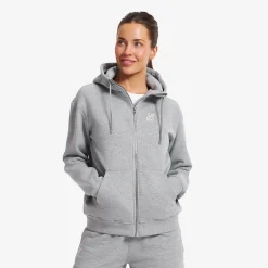 RVRC Full-zip Hoodie Damen Grey Melange