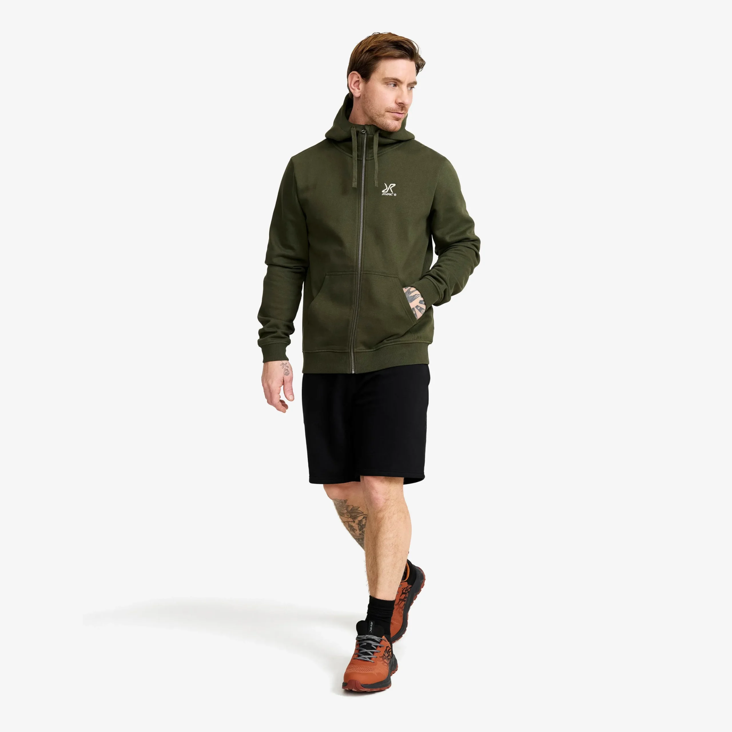 RVRC Full-zip Hoodie Herren Forest Night
