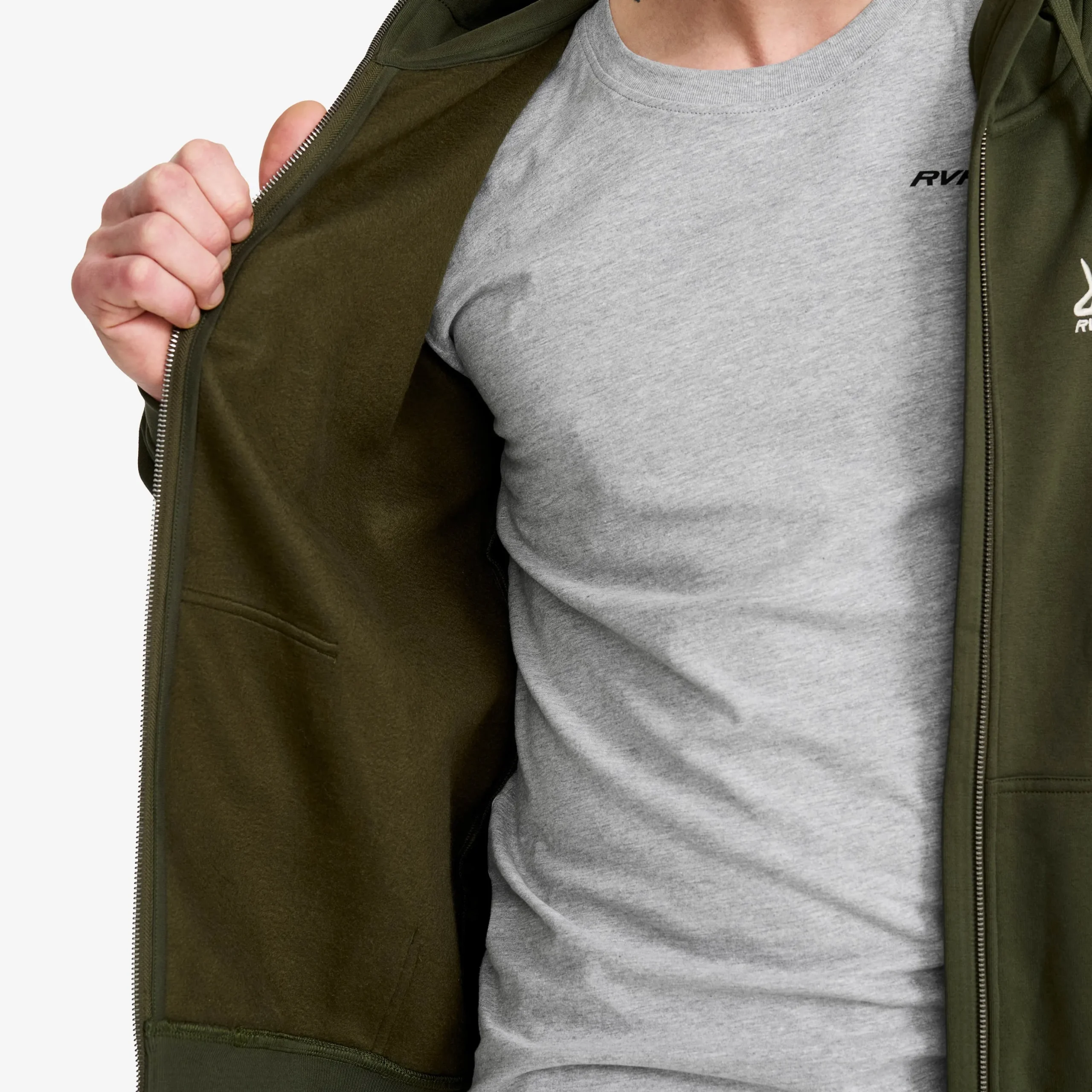 RVRC Full-zip Hoodie Herren Forest Night