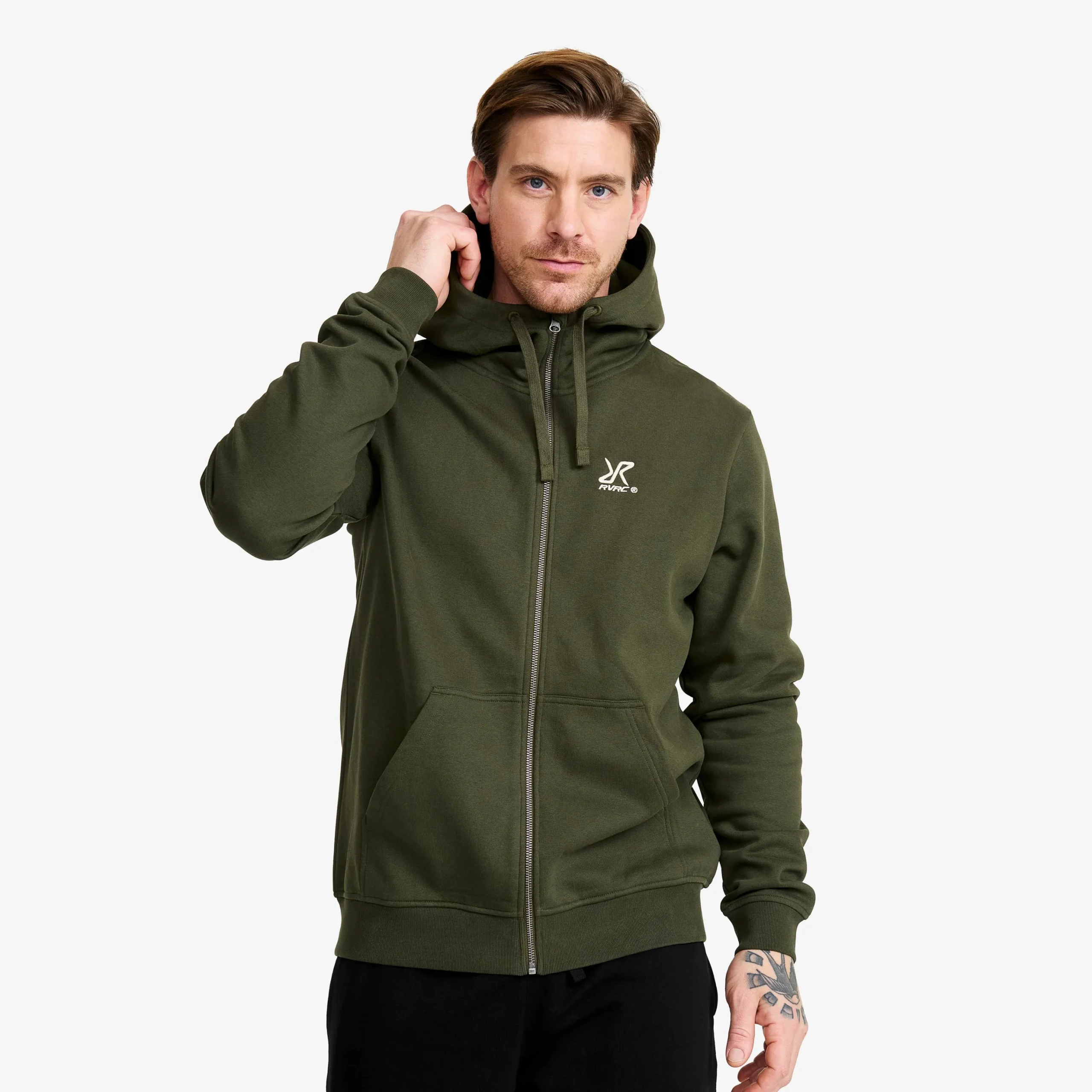 RVRC Full-zip Hoodie Herren Forest Night