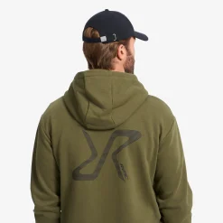 RVRC Graphic Hoodie Herren Dark Olive