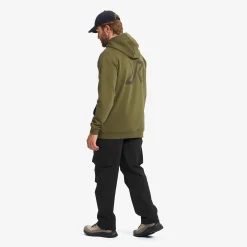 RVRC Graphic Hoodie Herren Dark Olive