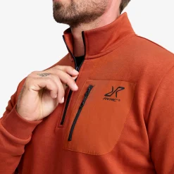 RVRC Half-zip Sweater Herren Rusty Orange