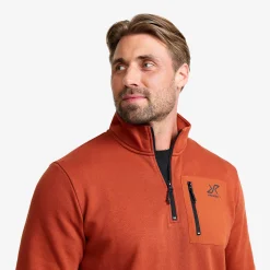 RVRC Half-zip Sweater Herren Rusty Orange