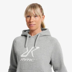 RVRC Hoodie Damen Grey Melange/Oatmeal