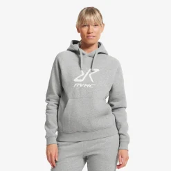 RVRC Hoodie Damen Grey Melange/Oatmeal