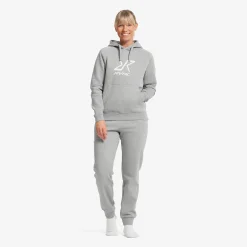RVRC Hoodie Damen Grey Melange/Oatmeal