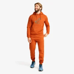 RVRC Hoodie Herren Terracotta Brown/Forest Night